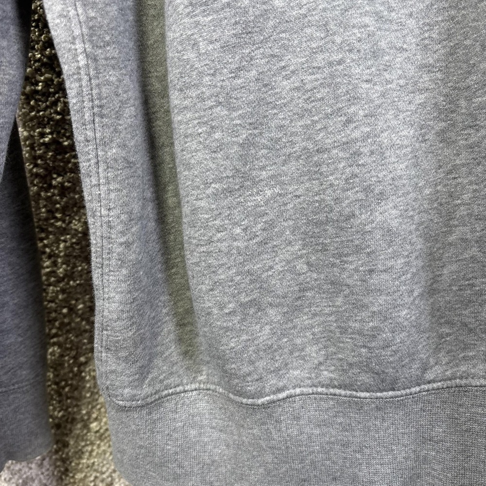 Nike Sweatshirt Mens Large Gray Fleece Crewneck Pullover Swoosh Logo Casual - Picture 7 of 7